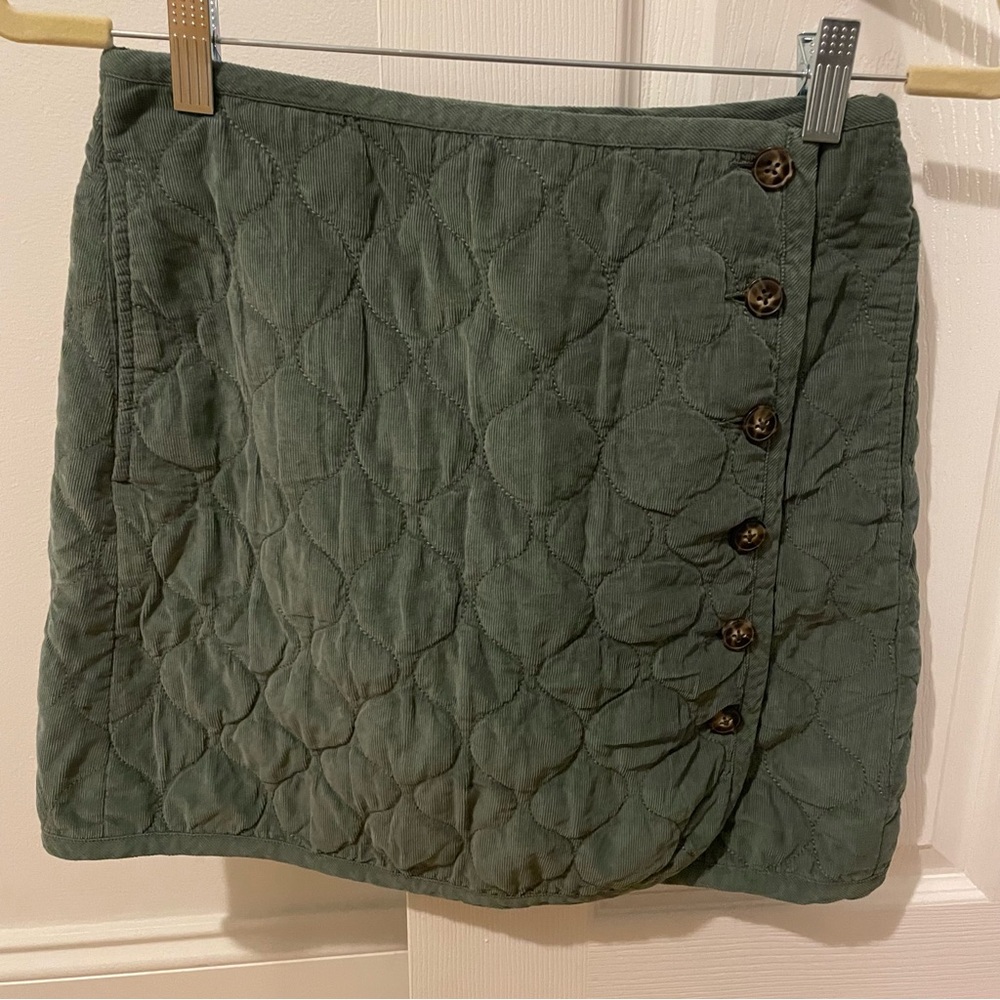 Madewell Corduroy Quilted Mini Skirt